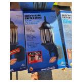Set of 3 Heath Zenith Motion Sensing Cast Aluminum Lanterns