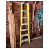 Keller 7 ft Type I Fiberglass Step Ladder, 250 lb Capacity
