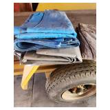 Assorted Heavy Duty Tarps and Covers including 8x10 Tarp