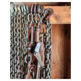Collection of Heavy Duty Tow Chains and Load Binders