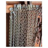 Collection of Heavy Duty Tow Chains and Load Binders