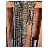 Collection of Heavy Duty Tow Chains and Load Binders