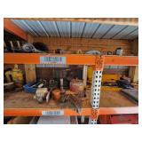 Industrial Lot of Shop Tools, Fuel Containers, and Equipment Parts