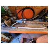 Industrial Lot of Shop Tools, Fuel Containers, and Equipment Parts