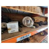 Industrial Lot of Shop Tools, Fuel Containers, and Equipment Parts