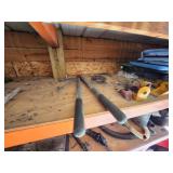 Industrial Lot of Shop Tools, Fuel Containers, and Equipment Parts