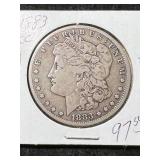 1883-CC US MORGAN SILVER DOLLAR
