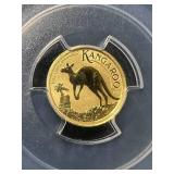 2024 AUSTRALIAN KANGAROO 1/10TH TROY OZ .9999 FINE GOLD PCGS MS68