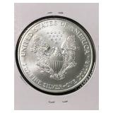 1996 AMERICAN SILVER EAGLE 1 TROY OZ .999 FINE SILVER