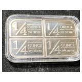 1 TROY OZ .999 FINE SILVER STAGECOACH SILVER BAR IN AIRTITE