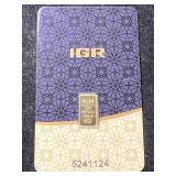 .5 GRAMS .999 FINE GOLD IGR BAR