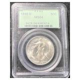 1946-D US WALKING LIBERTY HALF DOLLAR PCGS MS64
