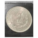 1896 US MORGAN SILVER DOLLAR SLABBED UNC