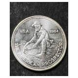 1984 ENGELHARD PROSPECTOR 1 TROY OZ .999 FINE SILVER