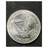 1984 ENGELHARD PROSPECTOR 1 TROY OZ .999 FINE SILVER