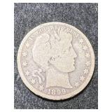 1899 US BARBER HALF DOLLAR