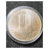 1 TROY OZ .999 FINE SILVER 9/11 MEMORIAL ROUND IN AIRTITE