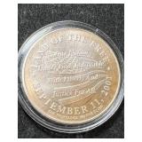 1 TROY OZ .999 FINE SILVER 9/11 MEMORIAL ROUND IN AIRTITE