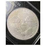 2009 AMERICAN SILVER EAGLE 1 TROY OZ .999 FINE SILVER IN CASE