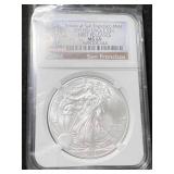 2013-S AMERICAN SILVER EAGLE NGC MS69 FIRST RELEASES