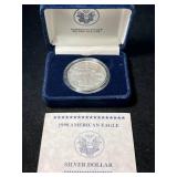 1998 AMERICAN SILVER EAGLE IN ORIGINAL MINT BOX