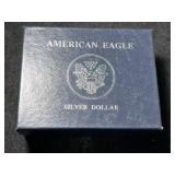 1998 AMERICAN SILVER EAGLE IN ORIGINAL MINT BOX