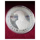 1983 US OLYMPIC SILVER DOLLAR IN ORIGINAL MINT BOX