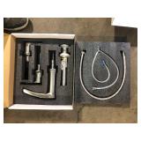 Phiestina 8 in. Waterfall Widespread 3-Hole Bathroom l Faucet, with Pop-Up Drain and Water Supply Line by in Brushed Nickel Customer Returns See Pictures