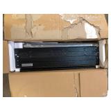 Gladiator Steel 1-Shelf Wall Mounted Garage Cabinet in Silver Tread (28 in W x 28 in H x 12 in D)  Customer Returns See Pictures