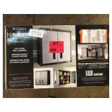 Gladiator Steel 1-Shelf Wall Mounted Garage Cabinet in Silver Tread (28 in W x 28 in H x 12 in D)  Customer Returns See Pictures