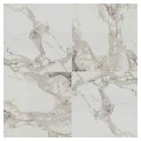 11  Boxes of Home Decorators Collection Crystal Bianco 32 in. x 32 in. Polished Porcelain Marble Look Floor and Wall Tile (21.33 sq. ft. /Case) Customer Returns See Pictures
