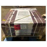 11  Boxes of Home Decorators Collection Crystal Bianco 32 in. x 32 in. Polished Porcelain Marble Look Floor and Wall Tile (21.33 sq. ft. /Case) Customer Returns See Pictures