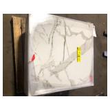 11 Boxes of Home Decorators Collection Crystal Bianco 32 in. x 32 in. Polished Porcelain Marble Look Floor and Wall Tile (21.33 sq. ft. /Case) Customer Returns See Pictures