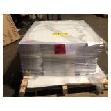 11 Boxes of Home Decorators Collection Crystal Bianco 32 in. x 32 in. Polished Porcelain Marble Look Floor and Wall Tile (21.33 sq. ft. /Case) Customer Returns See Pictures