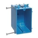 Carlon 1-GAng 18 cu. Blue Electrical PVC New York Electrical Switch and Outlet Box (Case of 100) (B118A) Customer Returns See Pictures