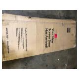 Screen Tight 30 in. x 80 in. Solid Vinyl White 5-Bar Screen Door Customer Returns See Pictures