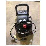 Husky 3 Gal. 120 PSI Portable Electric Oil-Free Light Duty Pancake Air Compressor with Fold Down Handle and 1-Quick Coupler    Customer Returns See Pictures