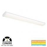 Lot of Commercial Electric 4 ft. 1900-3600 Selectable Lumens Integrated LED Dimmable White Wraparound Light 3500K 4000K 5000K 40-Watt 120V     Customer Returns See Pictures