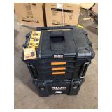 RIDGID Pro Gear System Gen 2.0 25 in. Rolling Tool Box with 9 in. Wheels and 14.6 in. 3-Drawer Tool Box Combo Customer Returns See Pictures