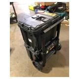 RIDGID Pro Gear System Gen 2.0 25 in. Rolling Tool Box with 9 in. Wheels and 14.6 in. 3-Drawer Tool Box Combo Customer Returns See Pictures