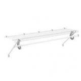 Lot of ClosetMaid SuperSlide 48 in. W x 12 in. D White Steel Wire Closet Shelf with Closet Rod    Customer Returns See Pictures