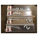 Lot of ClosetMaid SuperSlide 48 in. W x 12 in. D White Steel Wire Closet Shelf with Closet Rod    Customer Returns See Pictures