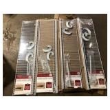 Lot of ClosetMaid SuperSlide 48 in. W x 12 in. D White Steel Wire Closet Shelf with Closet Rod    Customer Returns See Pictures