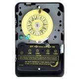 Intermatic T100 Series 40 Amp 24-Hour Indoor Mechanical Timer with Double Pole Single Throw Switching 120 VAC, Gray  Customer Returns See Pictures