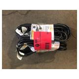 Lot of  HDX 15 ft. 16/3 Light Duty Indoor/Outdoor Extension Cord, Black  Customer Returns See Pictures