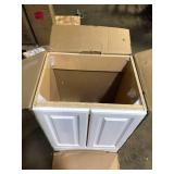 Glacier Bay 25 in. Single Sink White Bath Vanity  No Granite Top  Customer Returns See Pictures