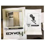 Homeacer Non-Bypass Sliding Barn Door Hardware (Railing Only)Customer Returns See Pictures
