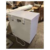 Vissani 7.0 cu. ft. Manual Defrost Chest Freezer with LED Light in White Garage Ready Slight Damage   Customer Returns See Pictures