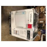 Vissani 7.0 cu. ft. Manual Defrost Chest Freezer with LED Light in White Garage Ready Slight Damage   Customer Returns See Pictures
