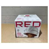 Red by Kiss 3000 Ceramic Tourmaline Professional Hood Dryer 4 Heat Settings Blow Dryer for Home & Salon